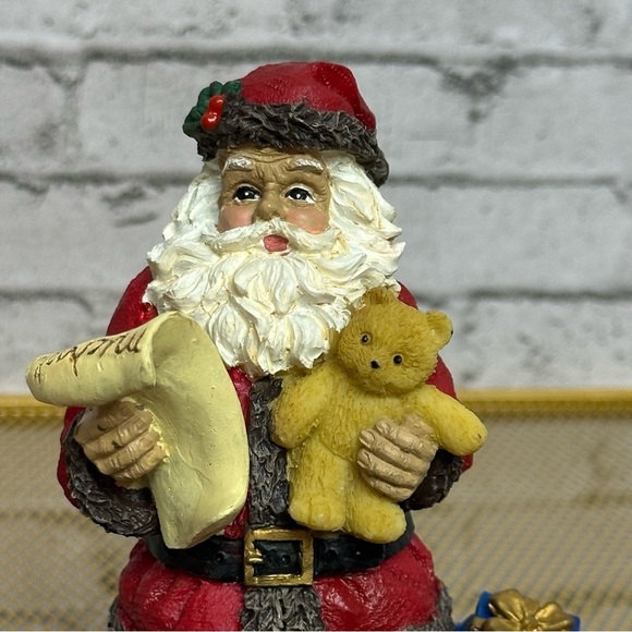 SANTA CLAUSE Stocking Holder 7 Inches Tall Christmas Holiday - Picture 2 of 16